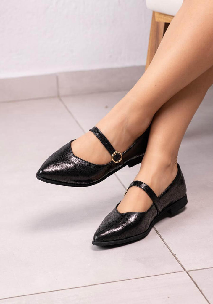 FLATS JANE lemon shoes